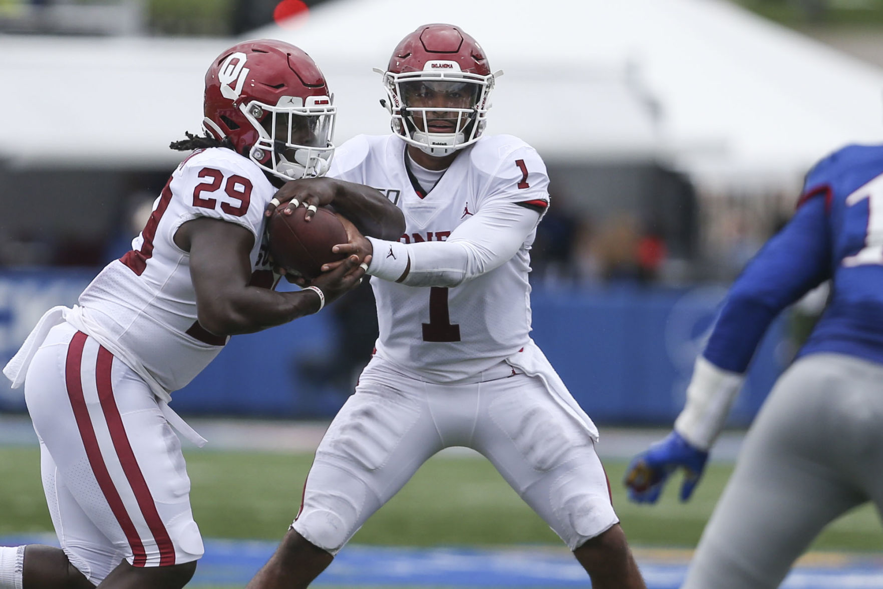 Rhamondre Stevenson and Jalen Hurts